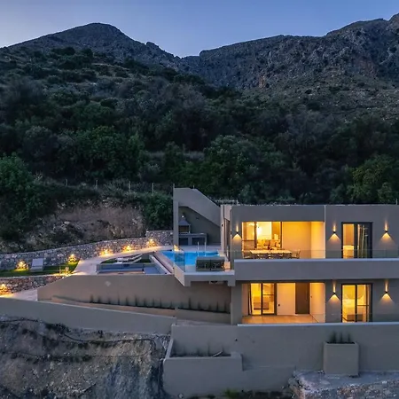 Epsilon Villa, Private Swimming Pool Garden, Panoramic Sunset * Rethimno