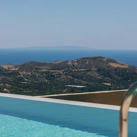 Epsilon Villa, Private Swimming Pool Garden, Panoramic Sunset * Rethimno