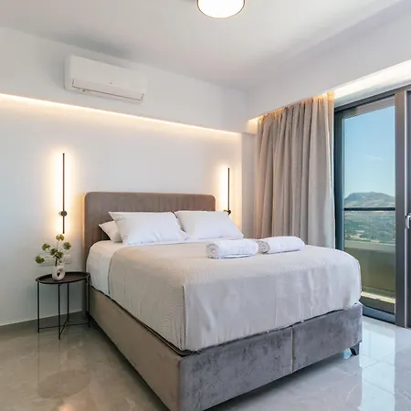 Epsilon Villa, Private Swimming Pool Garden, Panoramic Sunset Villa Rethymno